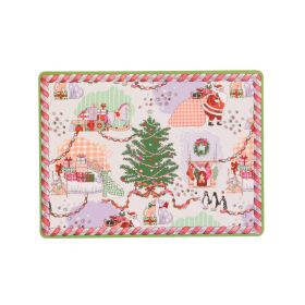 Cath Kidston Xmas Ditsy 4 Pack Cork Backed Placemat & Coasters